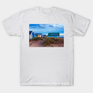 Beach Huts Hengistbury Head Dorset England UK T-Shirt